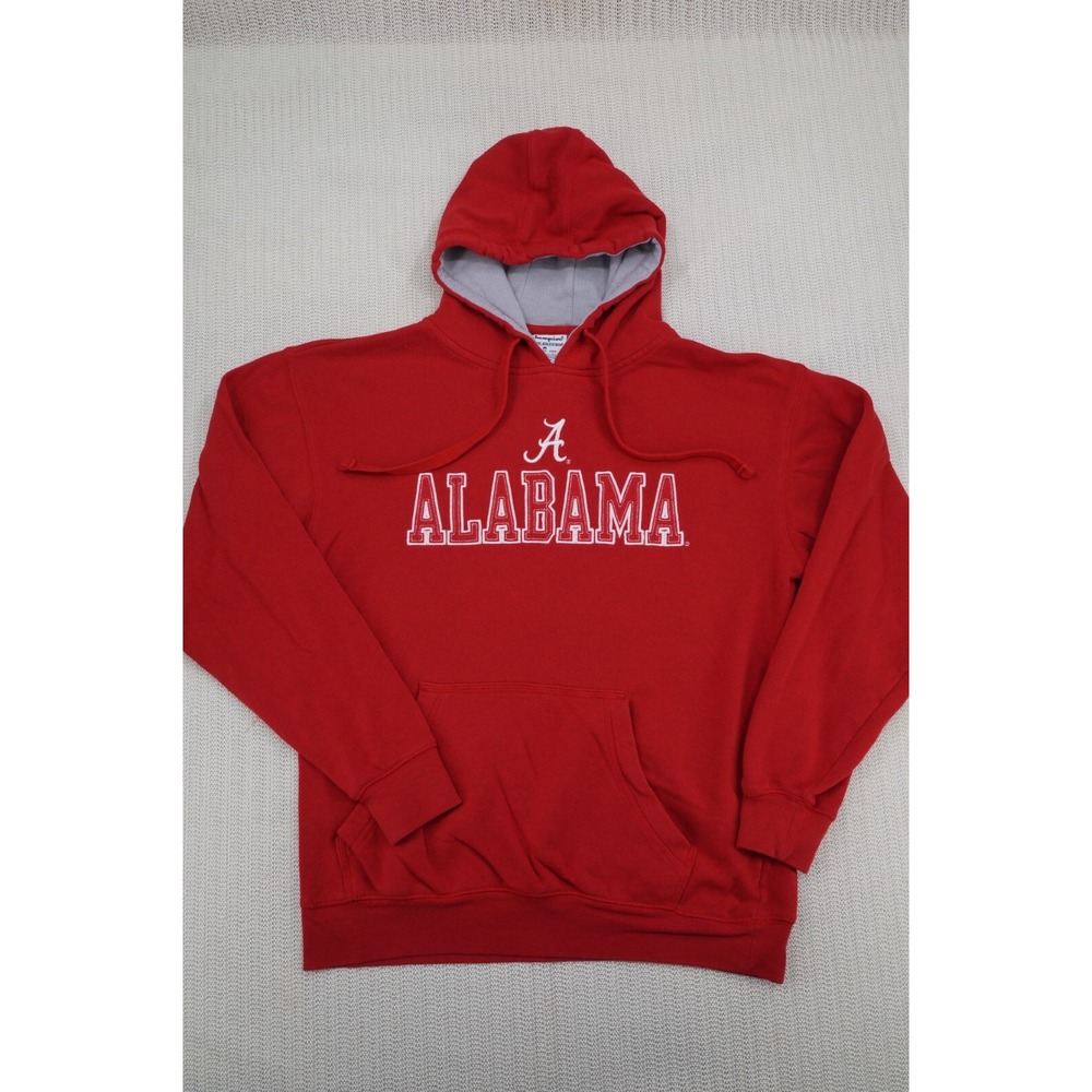 Champion Alabama Crimson Tide Hoodie Sweatshirt Men Medium SEC Football Spellout